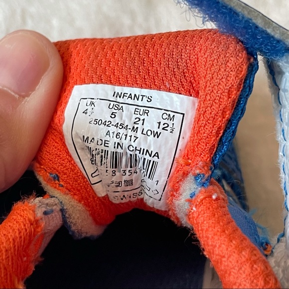 K-SWISS Blue & Orange Infant Sneakers - Picture 11 of 12